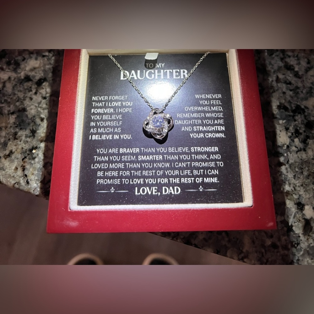 Diamond daughter necklace